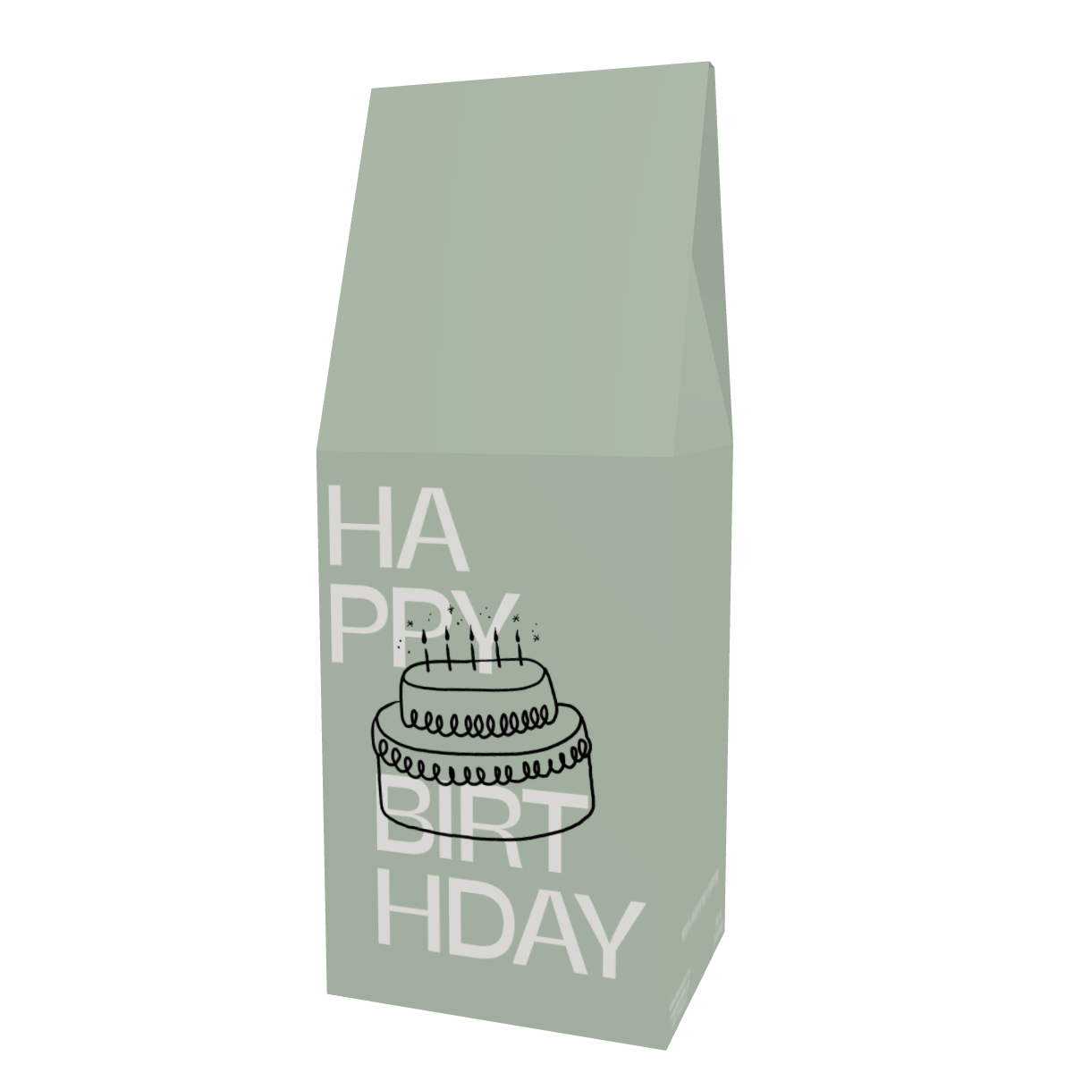 Personalized Birthday Coffee Box - Front View featuring main design