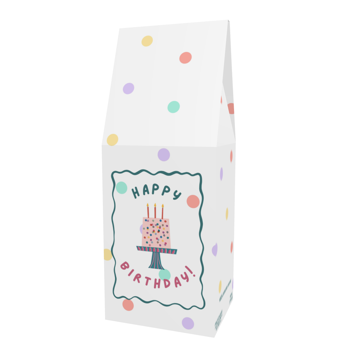 Personalized Birthday Coffee Box - Front View featuring main design