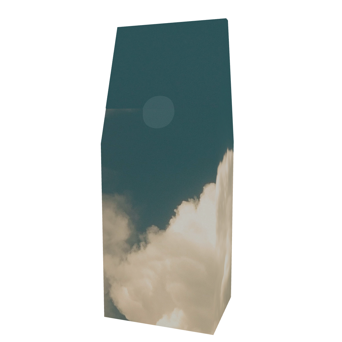 Personalized Custom Coffee Box - Back View showing custom message placement