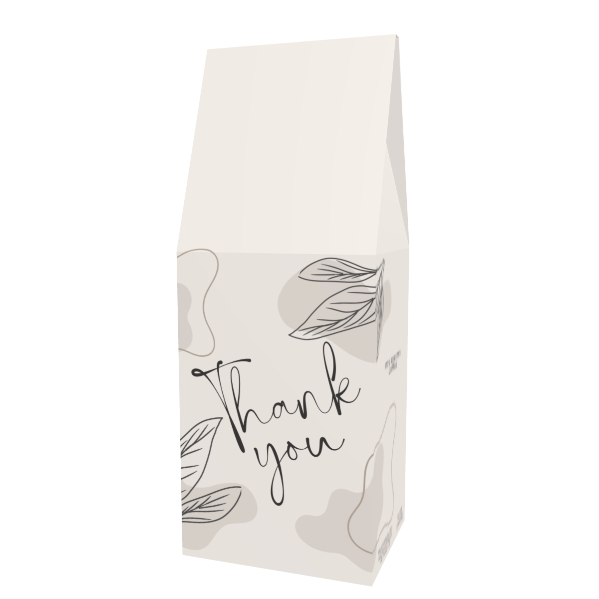 Personalized Thank You Coffee Box - Front View featuring main design